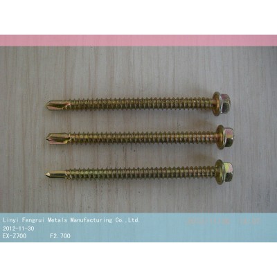 Professional supply hex head self-drilling roofing screws(factory)