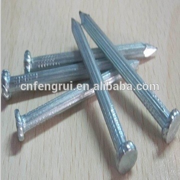 Supply Concrete Nails knurled shank zinc plated factory